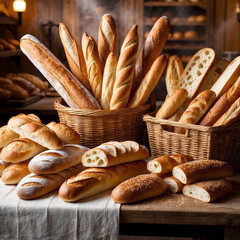 artificial intelligence realistic bread background