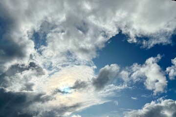 blue sky with clouds