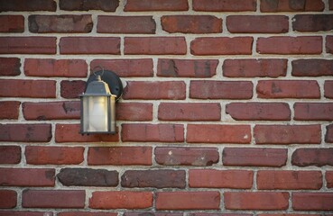 Lamp on Brick Wall