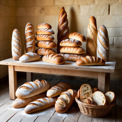 artificial intelligence realistic bread background