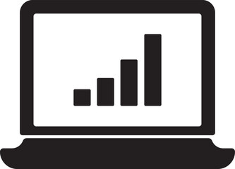 Laptop computer desktop icon. Line, glyph and filled outline colorful version, Monitor Display Screen outline and filled vector sign. Symbol, logo illustration. Technology icons set.