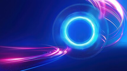 Abstract blue and pink lights