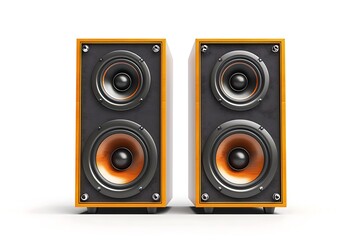 Speakers isolated isolated on white background.