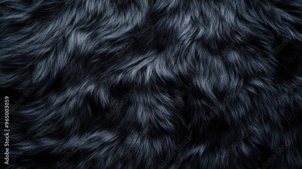 Wall mural an abstract background with a black fur texture creates a soft and tactile visual effect.