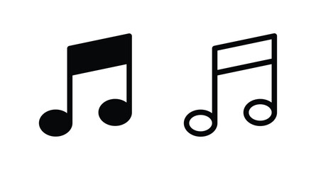 music note icon vector. music note symbol icon