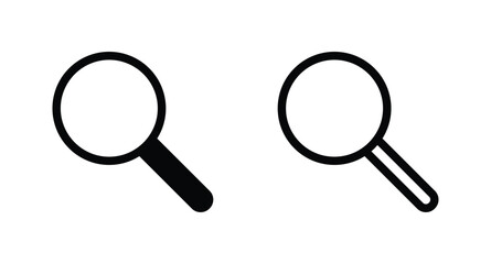 search icon vector. Magnifying glass icon