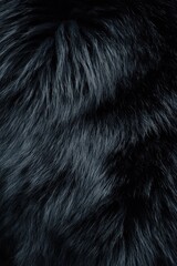 An abstract background with a black fur texture creates a soft and tactile visual effect.