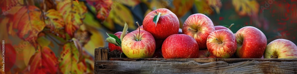 Wall mural Freshly Harvested Gala Apples from an Autumn Orchard