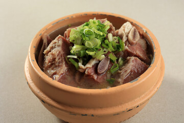 Galbitang, Korean Short RIbs Soup in a Hot Pot