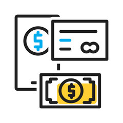 Vector multicolor icon for Payment options