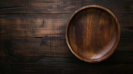 Empty Wooden Bowl on Rustic Wooden Table &acirc;&euro;&ldquo; Perfect Rustic Kitchen Decor and Table Setting Ideas