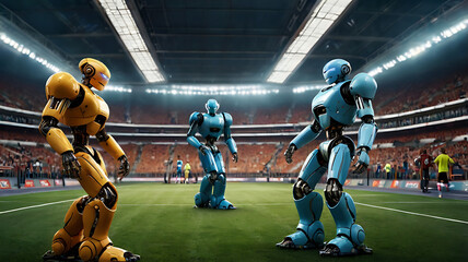 robot football players