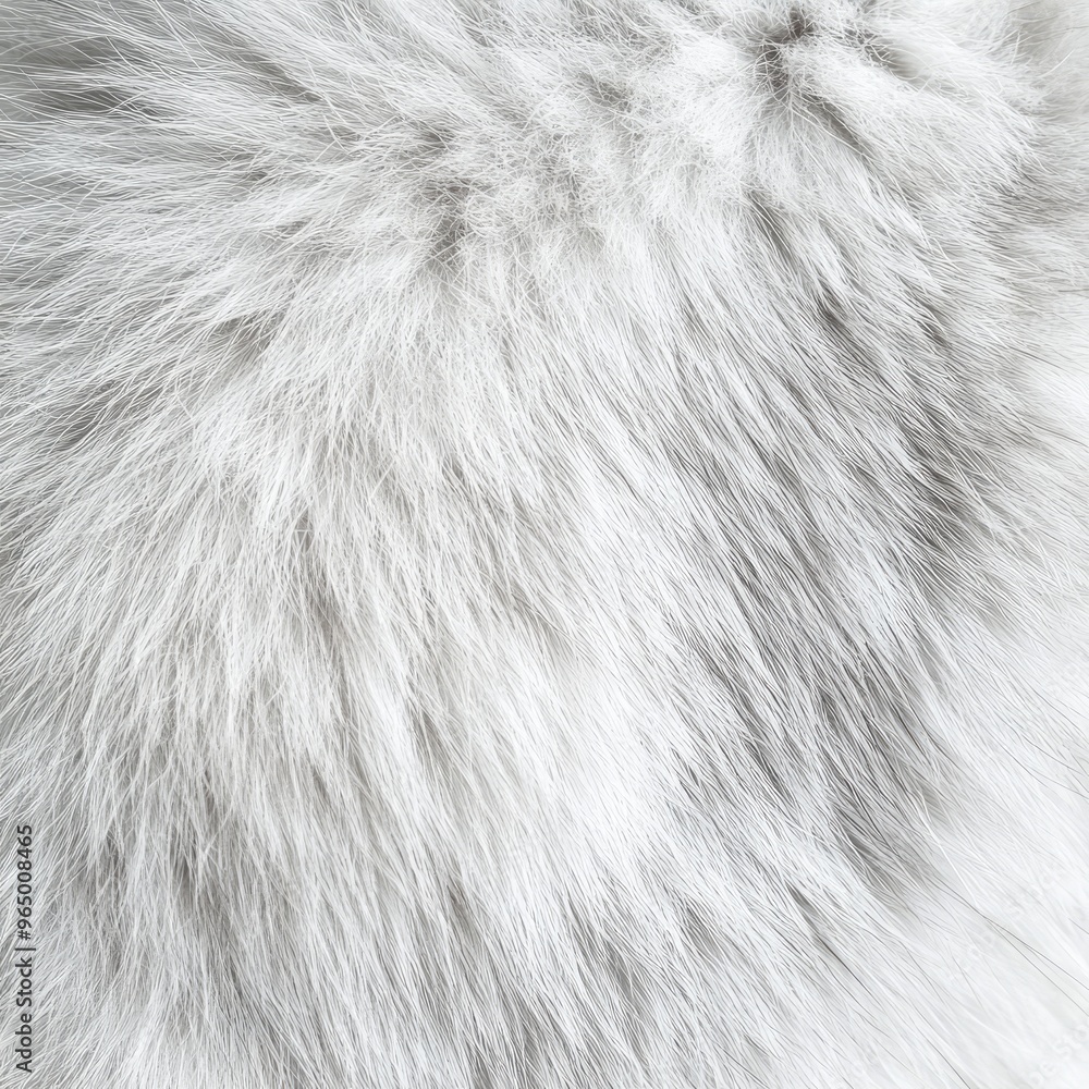 Wall mural white cat fur texture is smooth and natural ideal for a background showcasing short and soft animal 