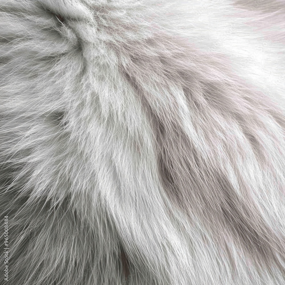 Wall mural white cat fur texture is smooth and natural ideal for a background showcasing short and soft animal 
