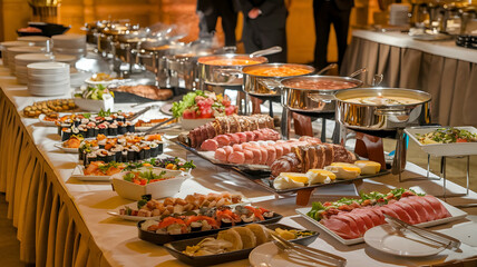 Fototapeta premium National Buffet Day, Holiday in January.