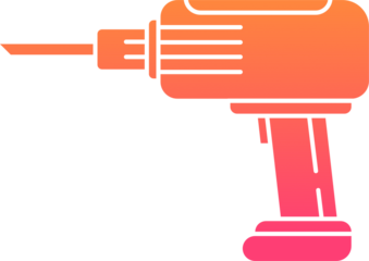 Driller icon gradient illustration vector