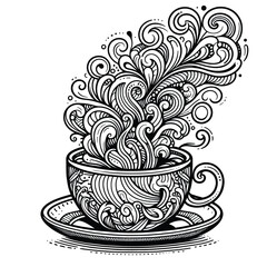 Steaming Coffee Cup
