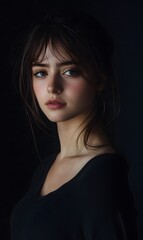 Stylish and Elegant Portrait of a Beautiful Woman