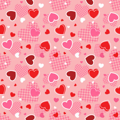 seamless pattern with hearts