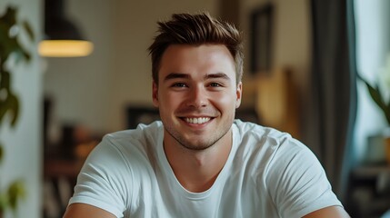 Smiling Personal Trainer on Zoom Call