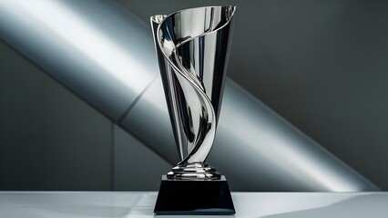 Sleek Platinum Trophy