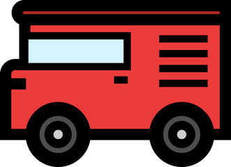 Car Icon Line Style Illustration