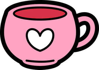 Cute Love Heart Illustration