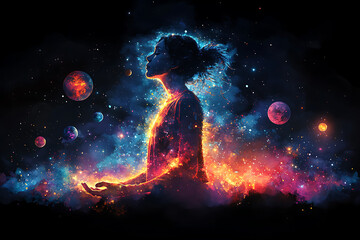 Meditative Universe and Cosmos Spirituality, Chakras, Prana, and the Mind of God as a Visual Journey