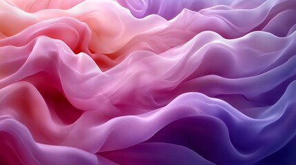 Obraz premium Colorful abstract waves of silk fabric, creative backdrop. Artistic texture and design concept