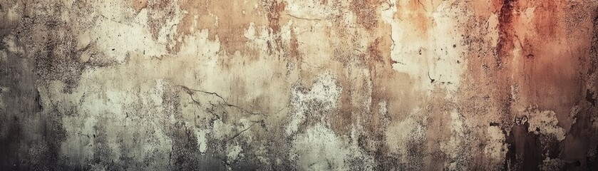 Obraz premium Grunge Wall Texture Background with Cracks and Flakes