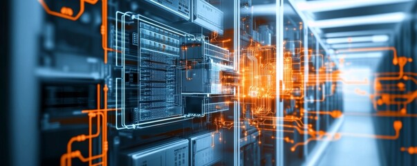 Secure Data Center Blueprint with Multi-Layered Security and Redundant Data Routes