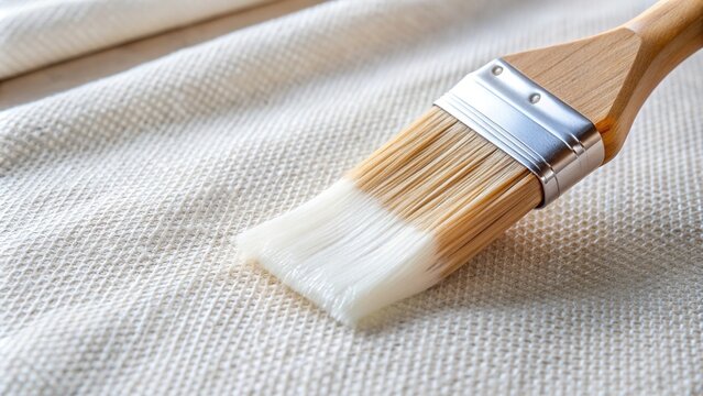 crafts, art supplies,white glue, crafting material, fabric glue, hobby, adhesive bond, sticky substance, handy tool, adhesive, Applying white glue to cotton fabric with a brush