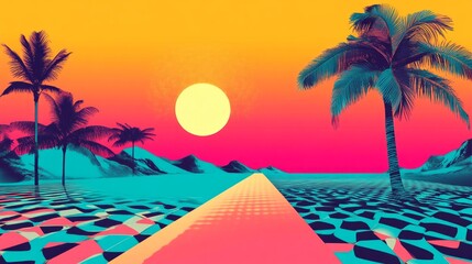 Vintage and Nostalgic Themes: Backgrounds with a retro aesthetic, especially those invoking 90s nostalgia, are growing in popularity. These often feature bold colors and patterns that appeal to brands