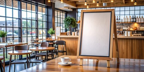 rustic, signage, food, beverage, menu board, writing, display, chalkboard, template, text, drink, coffee shop, Empty Coffee Shop Menu Board Blank Mockup Present Your Cafe Menu Panoramic
