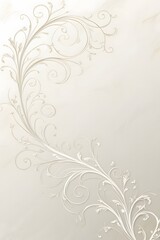 Elegant white background with flowers and vines