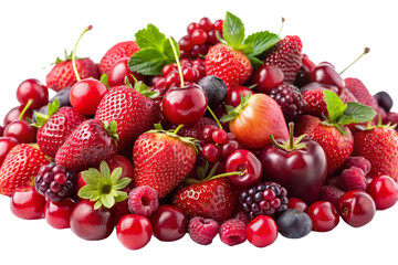 Highlights the Bold Colors of Red Fruits