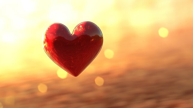 Simple and elegant heart symbol, representing love and affection. This classic design emphasizes the timeless and universal appeal of the heart shape, 