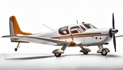 light aircraft, isolated on a white background