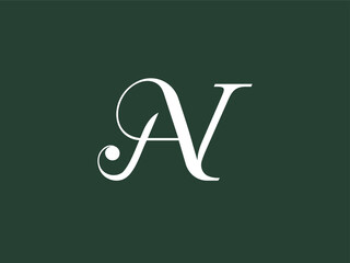 AN modern, classic and mature monogram. The unique serif font makes the logo look attractive and trendy. Perfect for fashion, personal brand, retail, law firm, business consulting, etc.