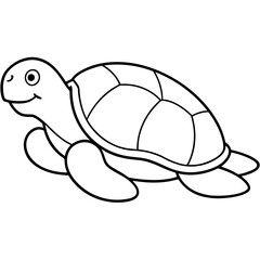 Silhouette vector of Tortoise