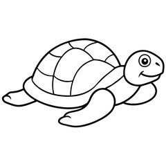 Silhouette vector of Tortoise