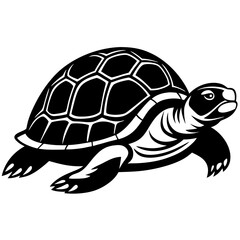 Silhouette vector of Tortoise