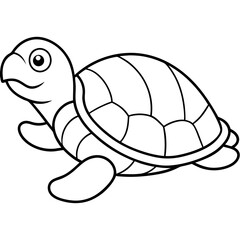 Silhouette vector of Tortoise