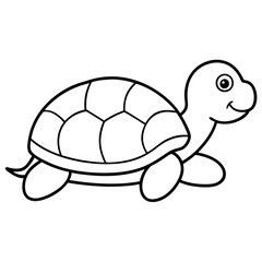 Silhouette vector of Tortoise