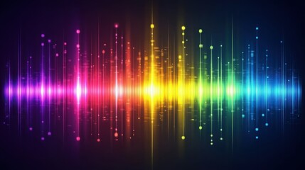 Fototapeta premium Abstract Colorful Sound Wave
