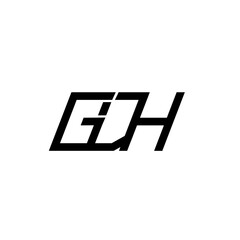 Sport alphabet logo using GDH letters