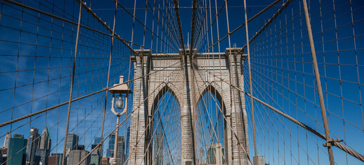 Obraz premium Famous Brooklyn bridge in New York