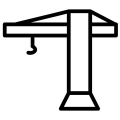 crane Line Icon