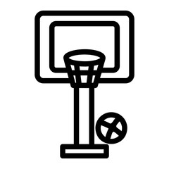 basketball Line Icon