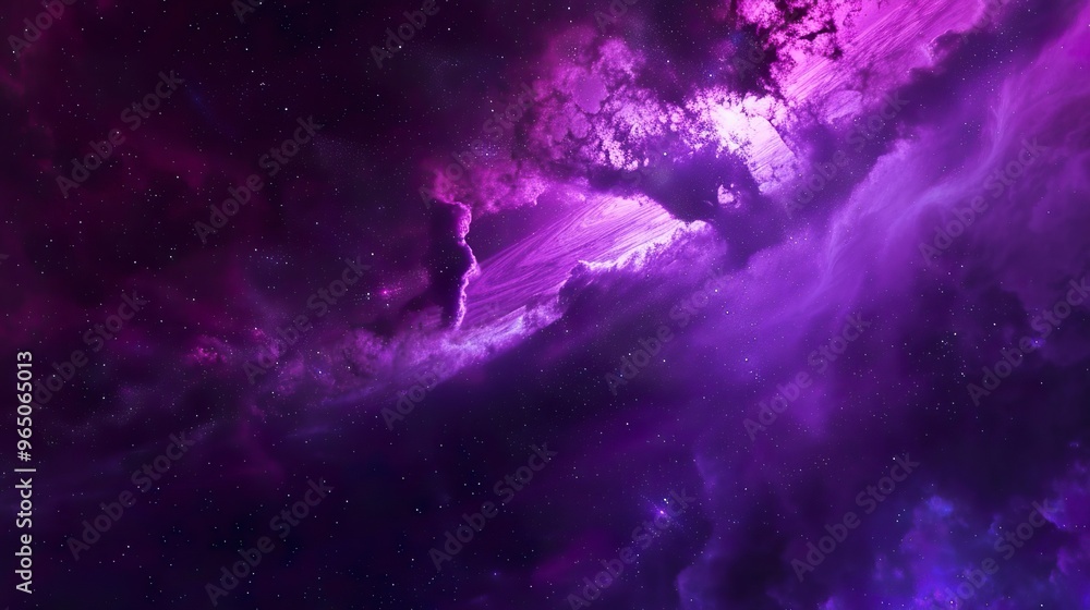 Wall mural purple_galaxy_night_sky_space_background